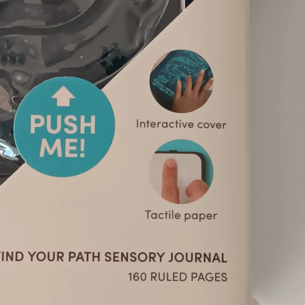 NEW Lifelines Find Your Path Sensory Journal Notebook Tactile Pages & Cover Blue